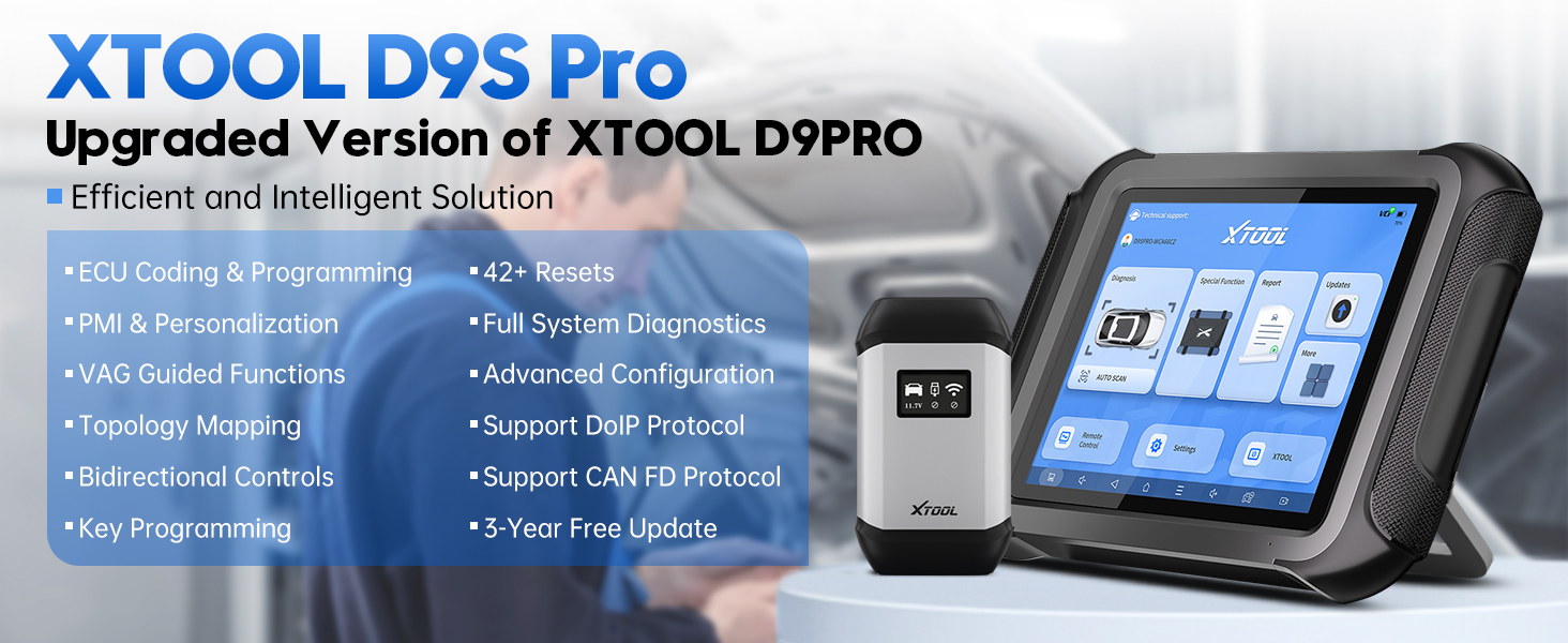 XTOOL D9S PRO Functions