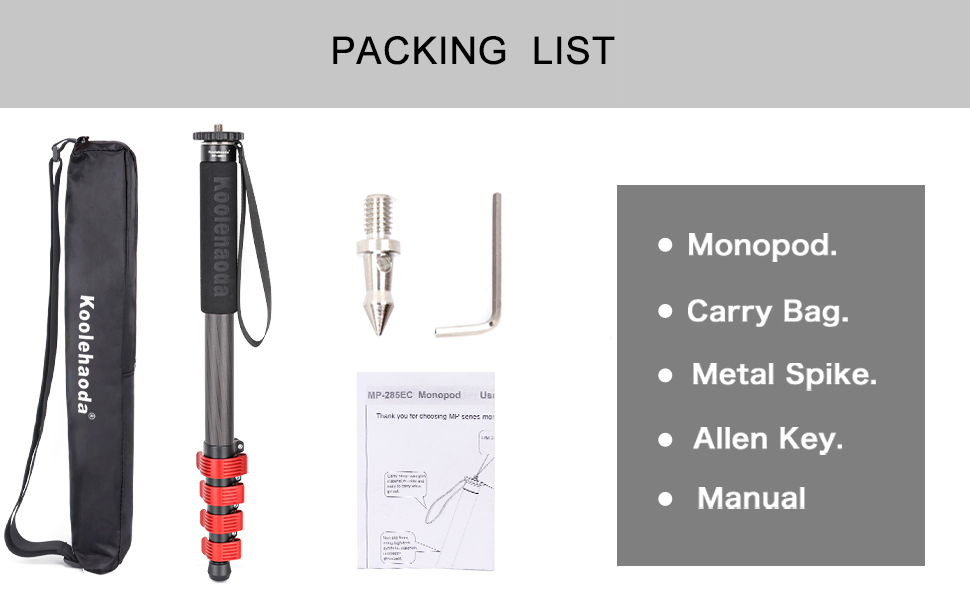 Camera Monopod Carbon