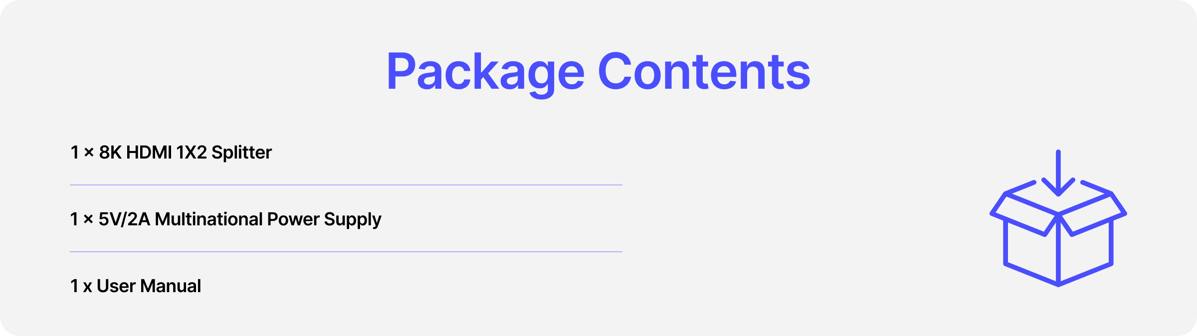 package contents
