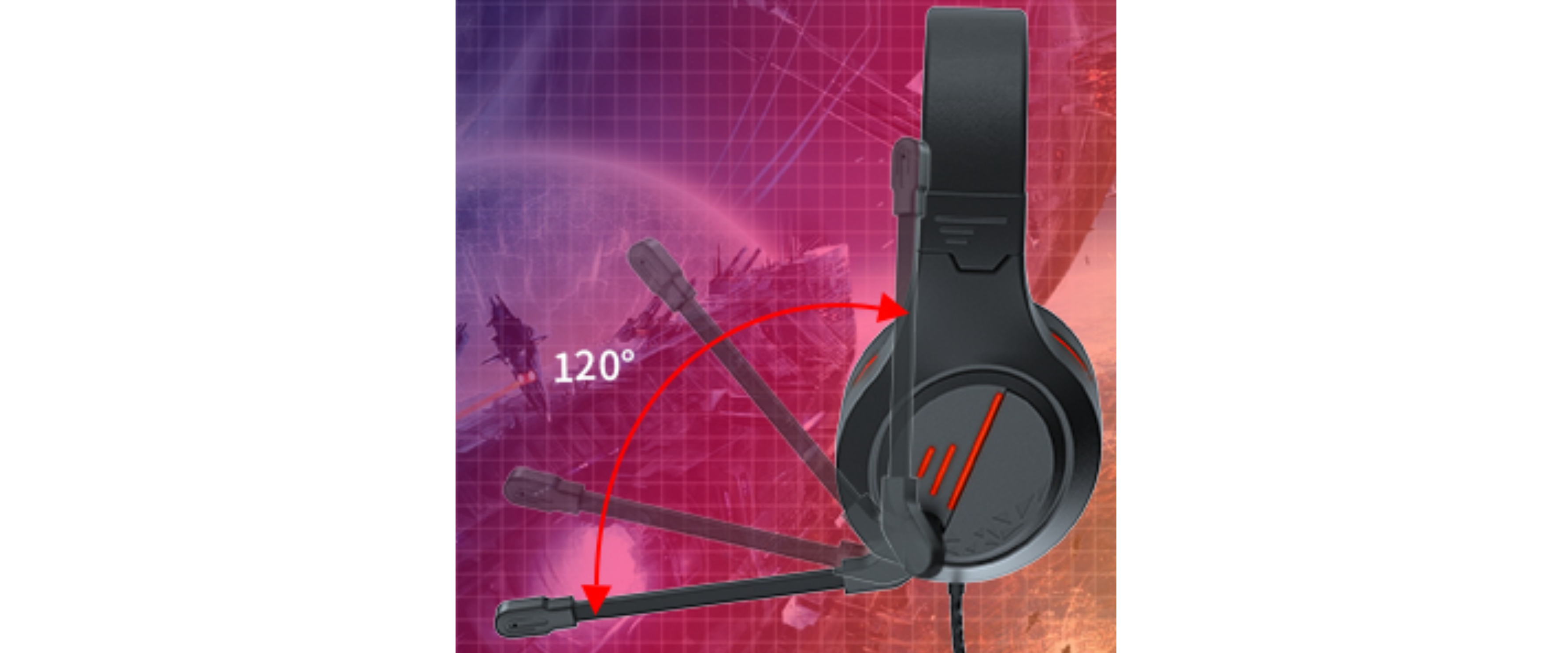Anivia MH601X, 120° flexible microphone