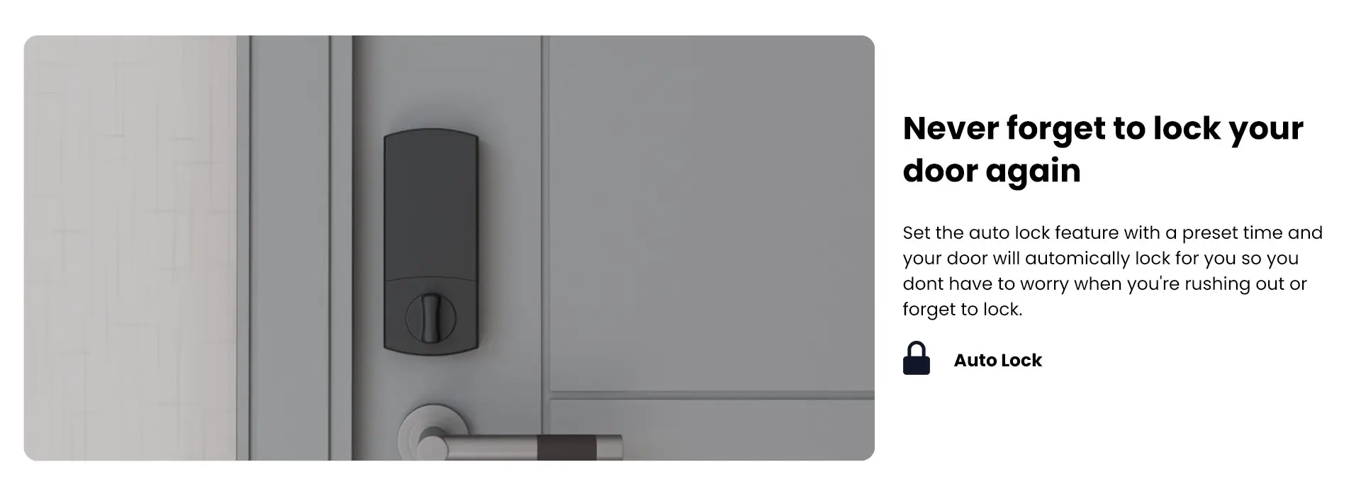 Never forget to lock your door again with Auto Lock