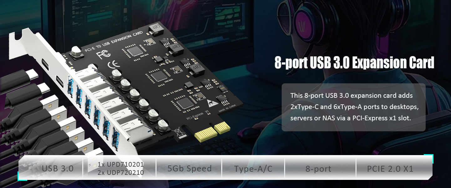 PCIe USB Expansion Card