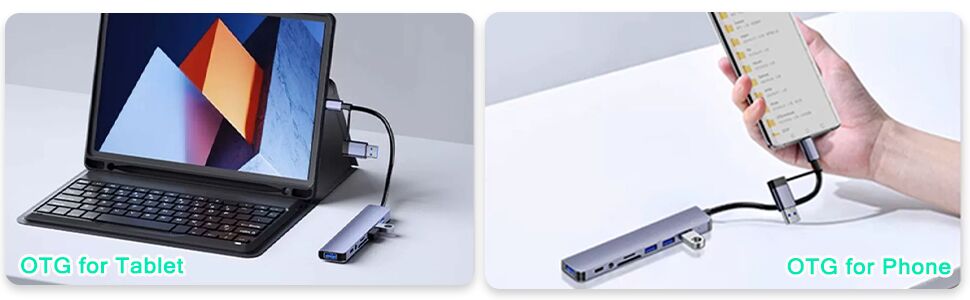 8 in 1 USB Splitter USB C Hub