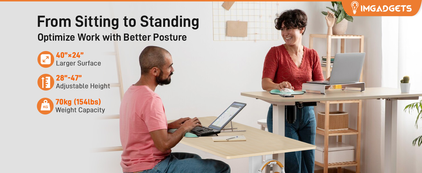 Adjustable Electric Desk 40"