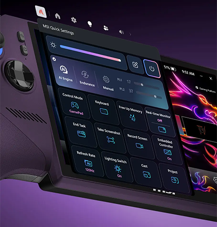 MSI CLAW 8 EX AI+ CG3EM Gaming Handheld