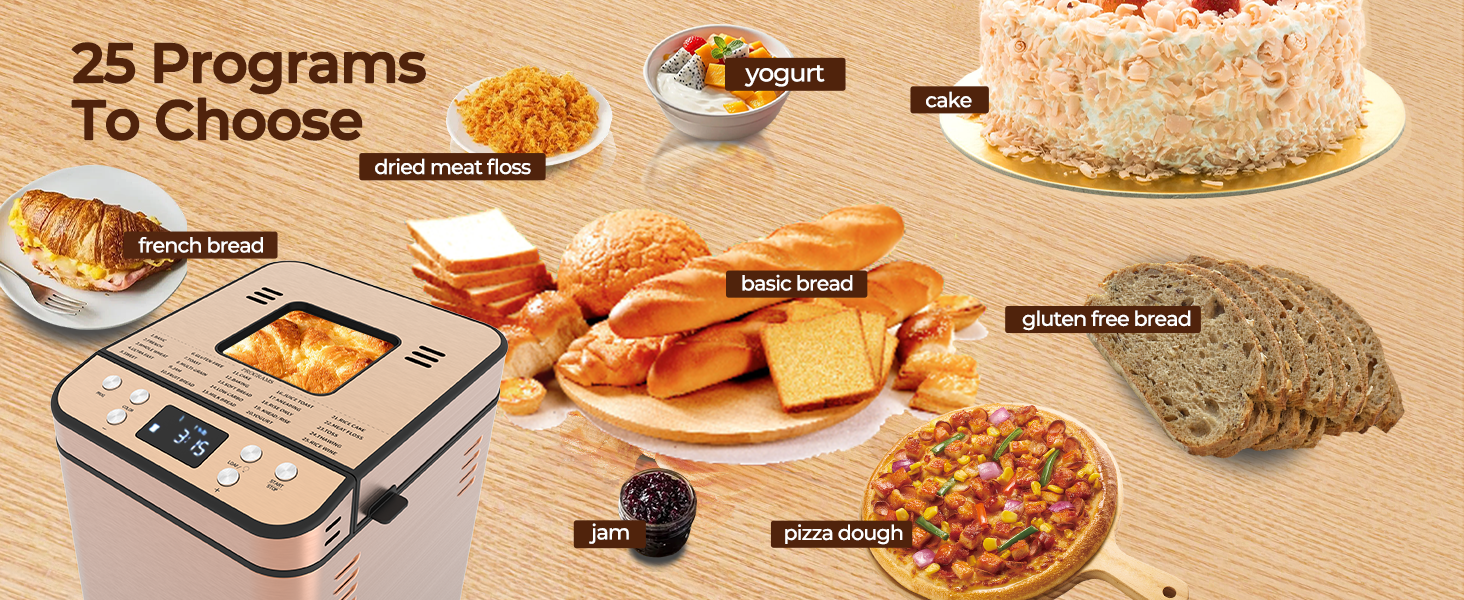 Rosewill 25-in-1 Automatic Bread Maker Machine