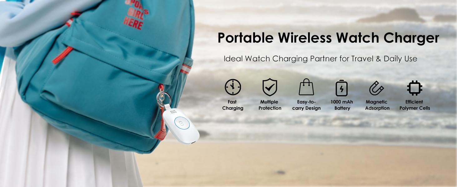 portable wireless watch charger