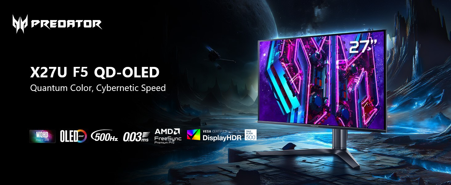 Acer Predator X27U F5bmiippruzx Gaming Computer Monitor