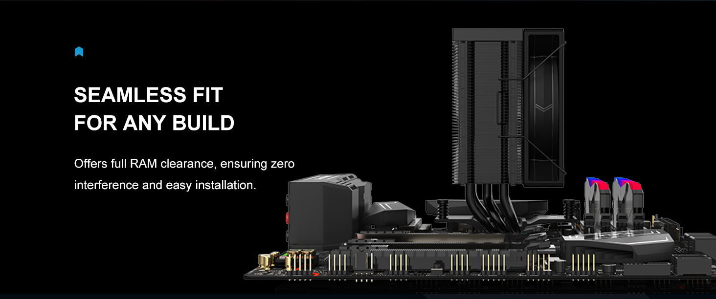 SAMA X30 Single-Tower CPU Air Cooler Black