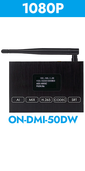HVE50DW WiFi HDMI Encoder Decoder with Screen HDMI Loopout Dual USB2.0