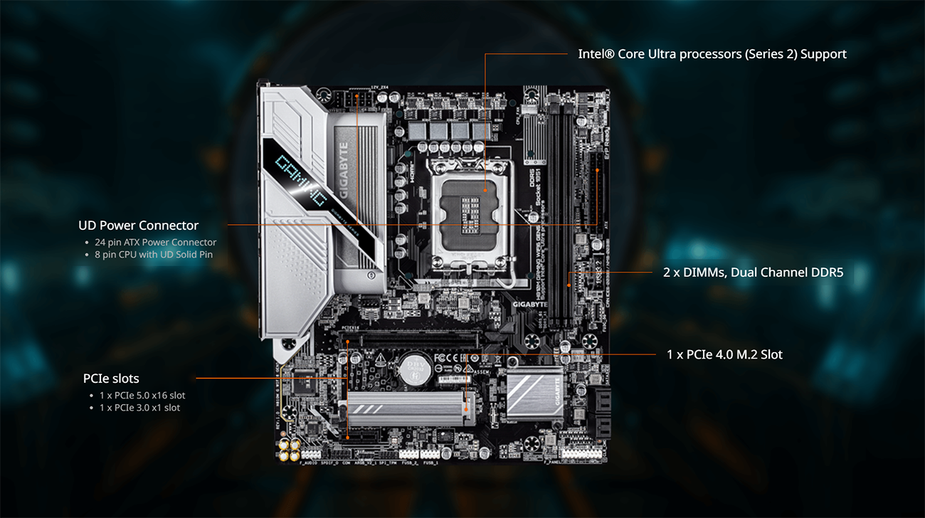 GIGABYTE H810M GAMING WIFI6 GEN5 Motherboard