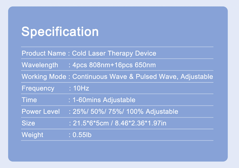 Handheld Cold Laser Therapy Device