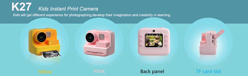  Dylanto Instant Print Camera for Kids,2.4 Inch Screen
