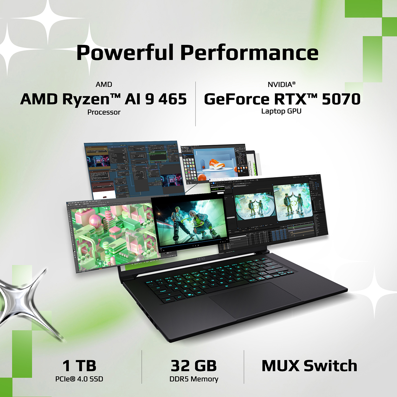 GIGABYTE AERO X16 Copilot+ Laptop PC