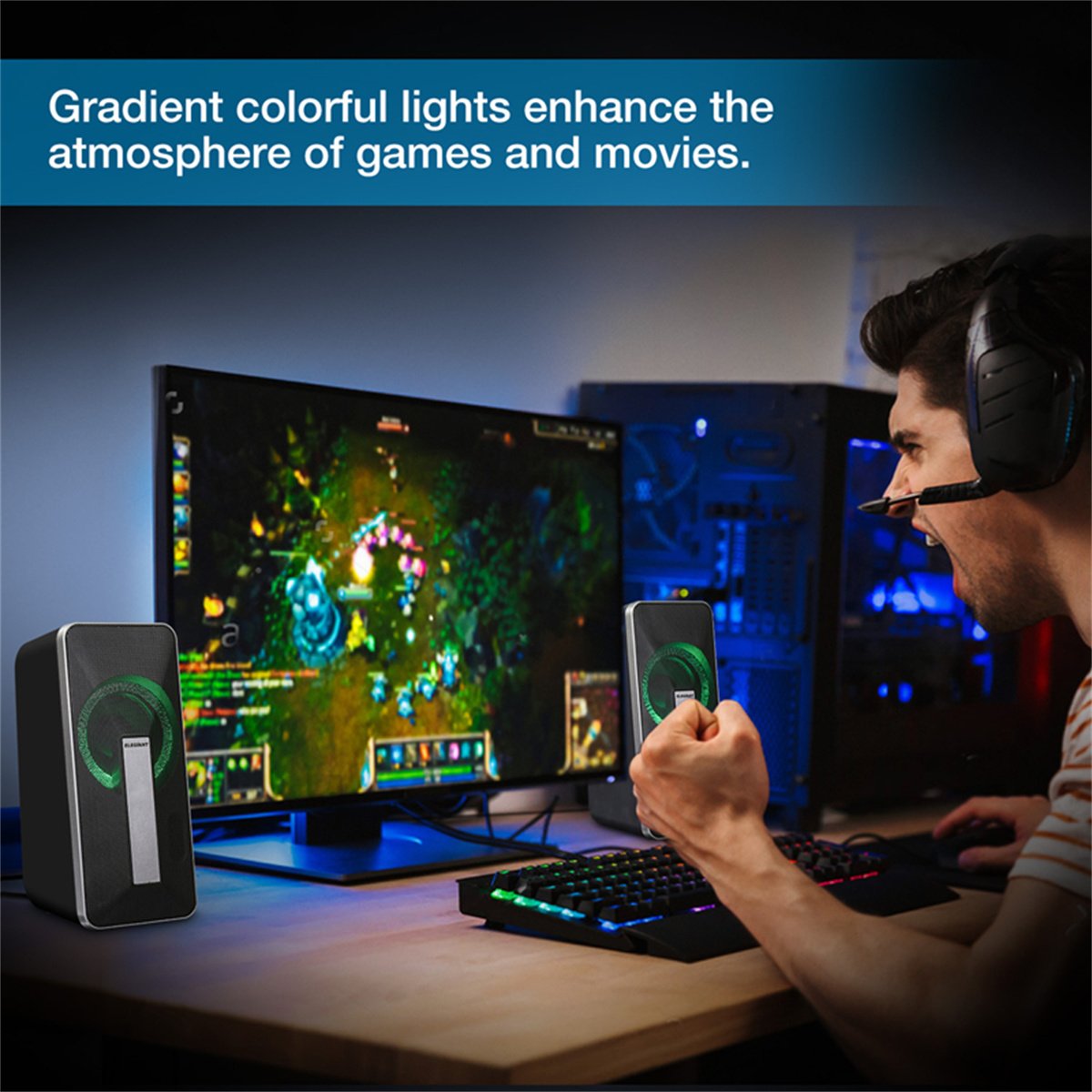 This with its high-quality sound and solid build quality is the perfect match for your computer. It