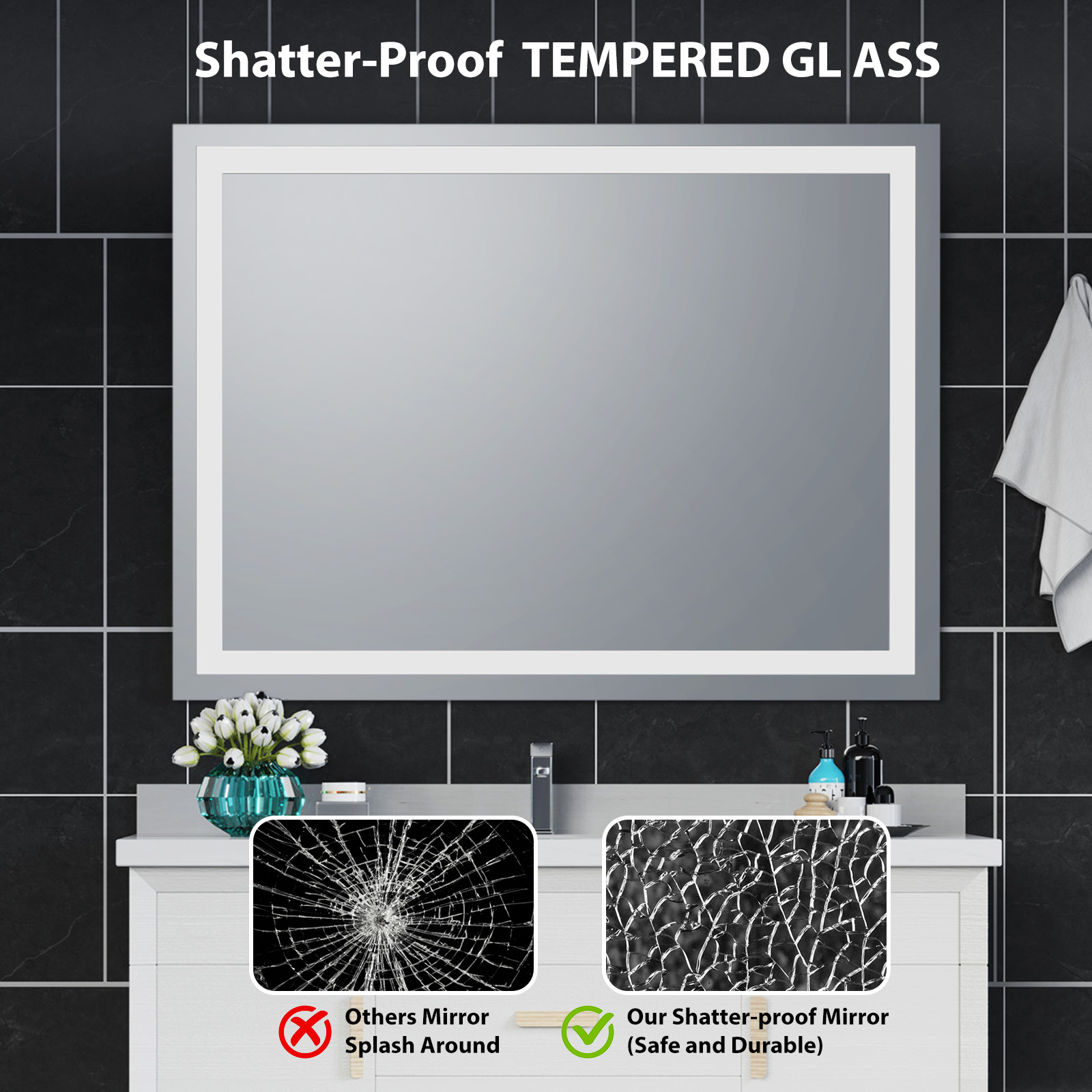 LED Bathroom Mirror With Lights