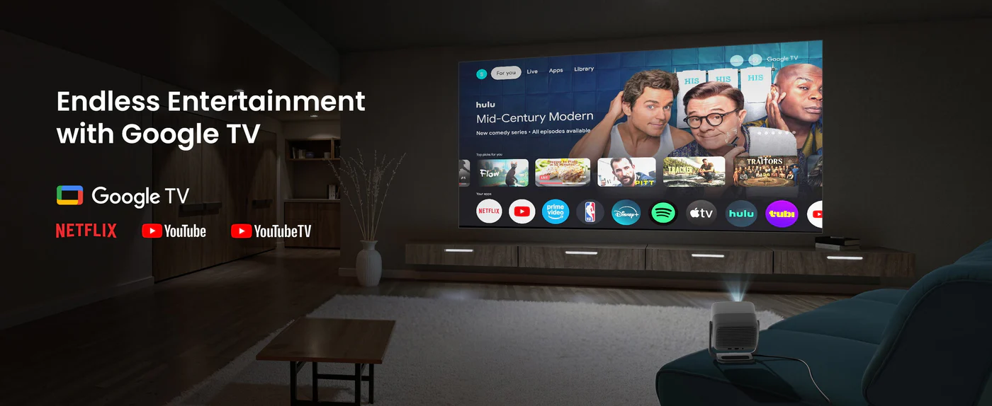 JMGO N1S SE 800 ISO Lumens Triple Laser Portable Projector