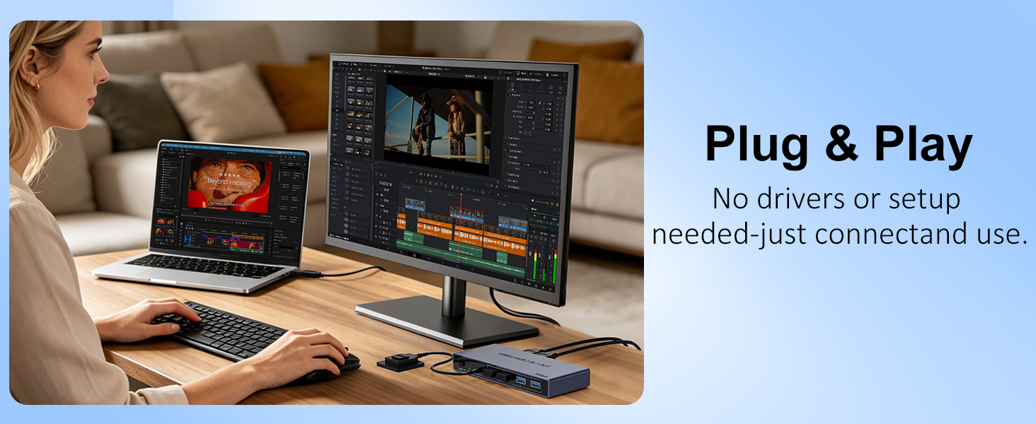 2-in 7-Out USB 3.0 Switch, USB Switcher for 2 Computers Share 7 USB Devices