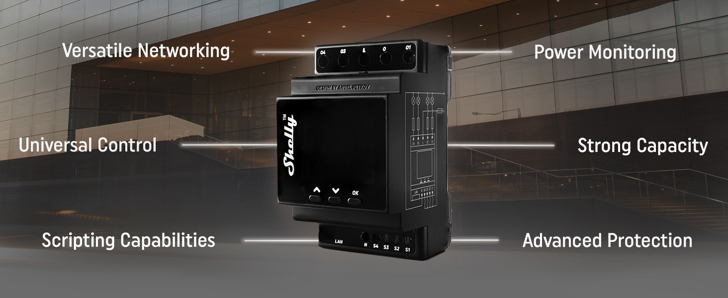 Shelly Pro 4PM - Product Features