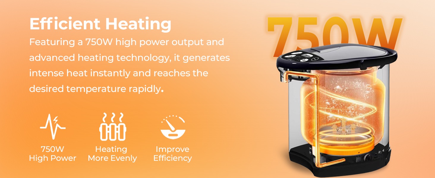 Rosewill RHAP-25002BK Electric Hot Water Boiler and Warmer