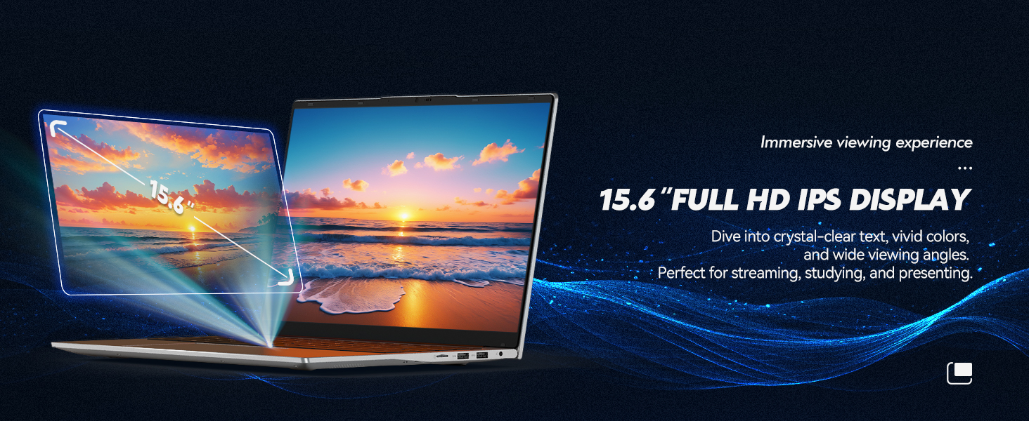 15.6"FULL HD IPS DISPLAY