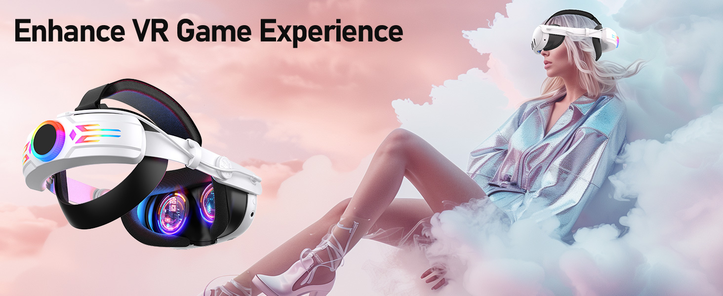 RGB Head Strap with Battery for Quest 3S/Quest 3