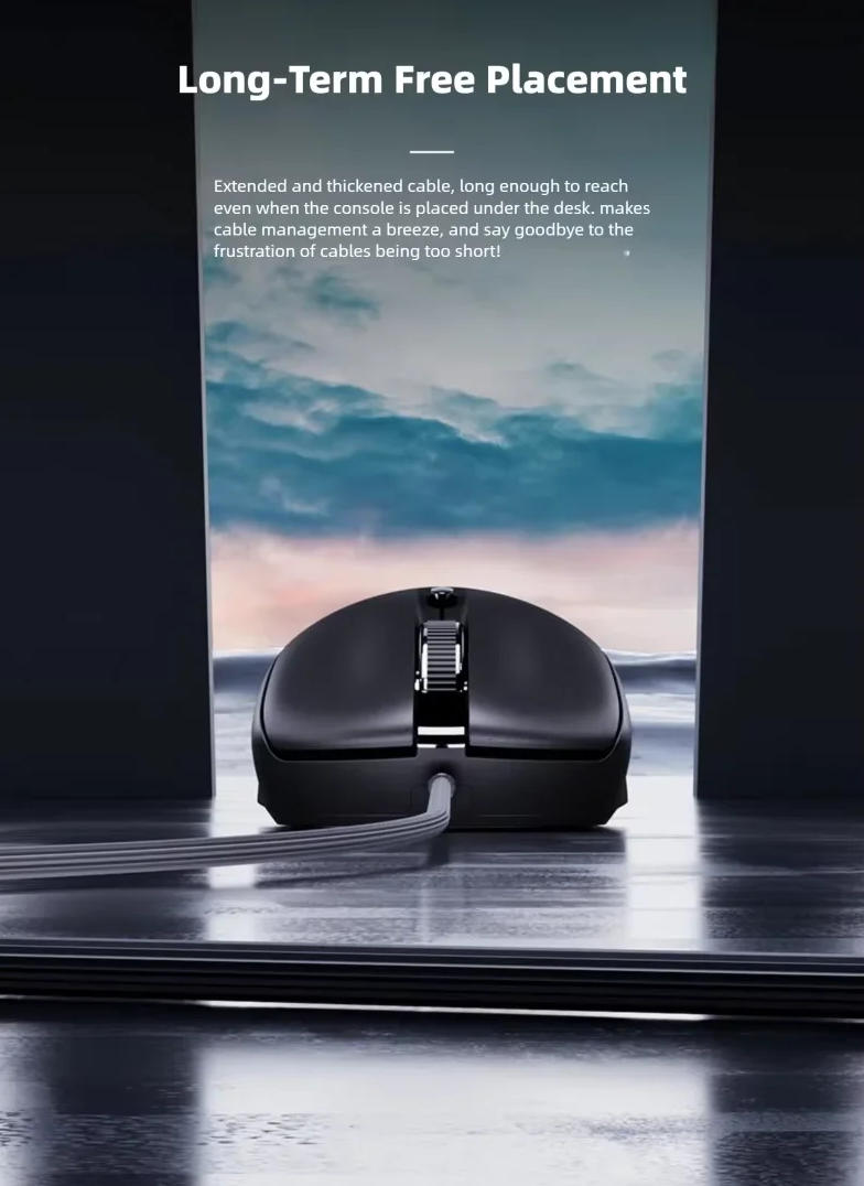 Wired USB Mouse, Ergonomic Wired Mouse, 4 Buttons 3Level DPI Adjustable [up to 2000 dpi] Computer Op