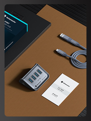 Yottamaster 4 Port Powered USB 3.2 Gen 2 10Gbps Hub