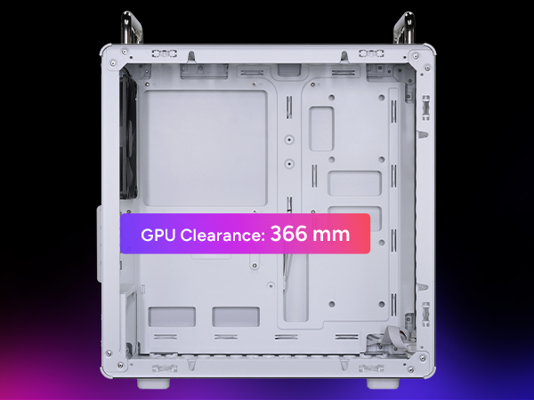 Cooler Master QUBE 340 Micro-ATX Compact -Tower PC Case - White