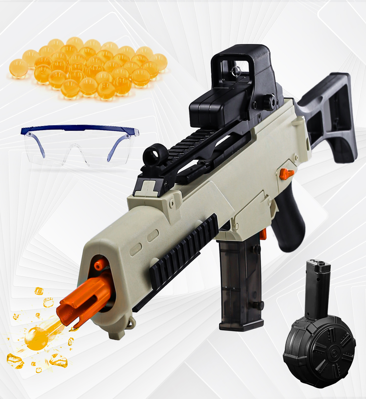 Gel Gun Blaster X2 Electric Gel Ball Blaster, Highly Assembled Toy Gun