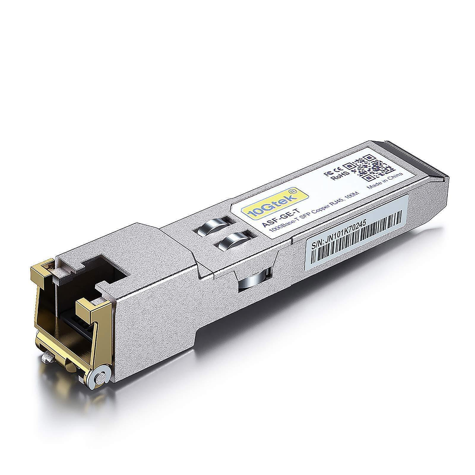 Compatible with Intel E10GSFPT 10GBase-T 10 Gigabit SFP+ to RJ45 Copper  Transceiver Module 30-Meter