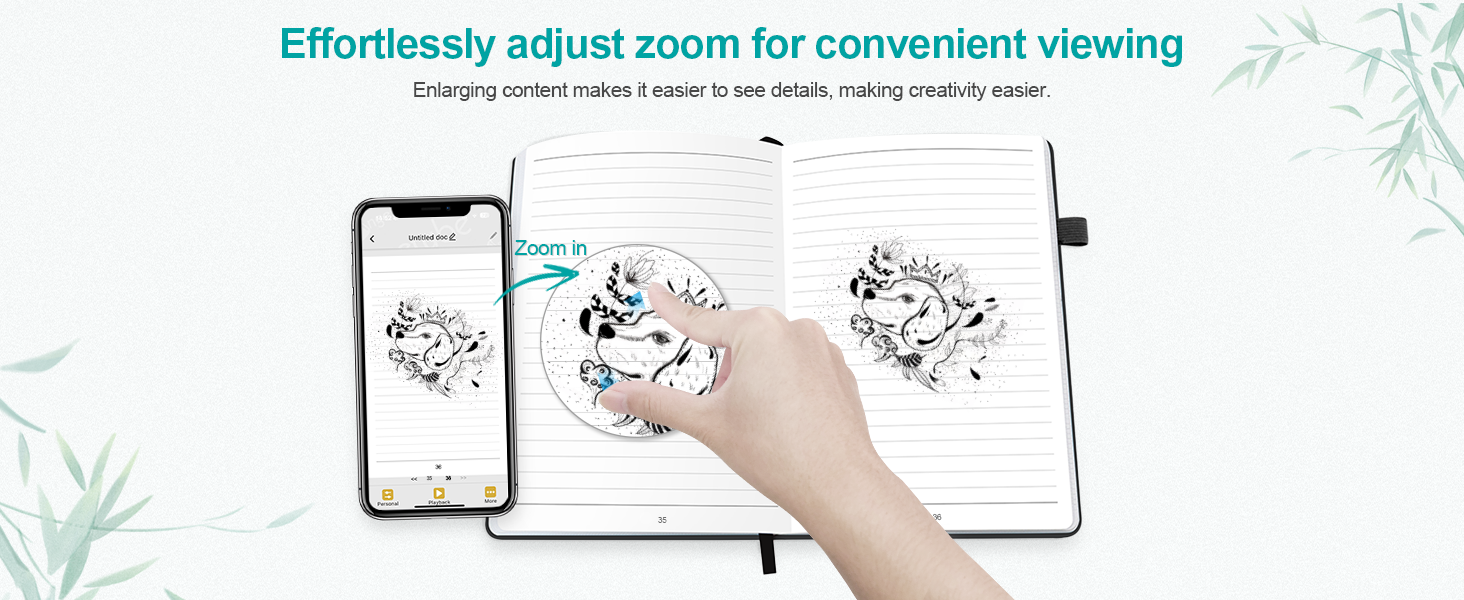 Effortlessly adjust zoom for convenient viewing