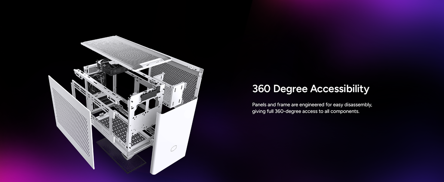 Cooler Master NR200 White SFF Small Form Factor Mini-ITX Case 