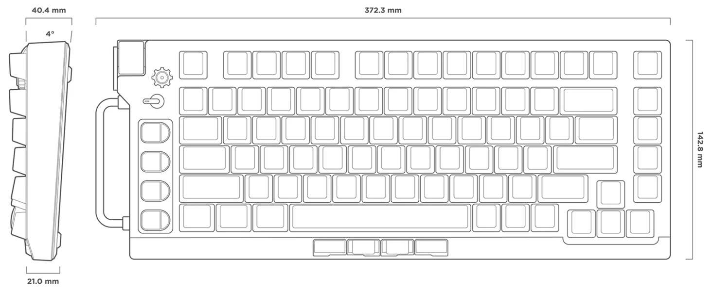 NuPhy Field75 HE V2 Magnetic Switch Gaming Keyboard
