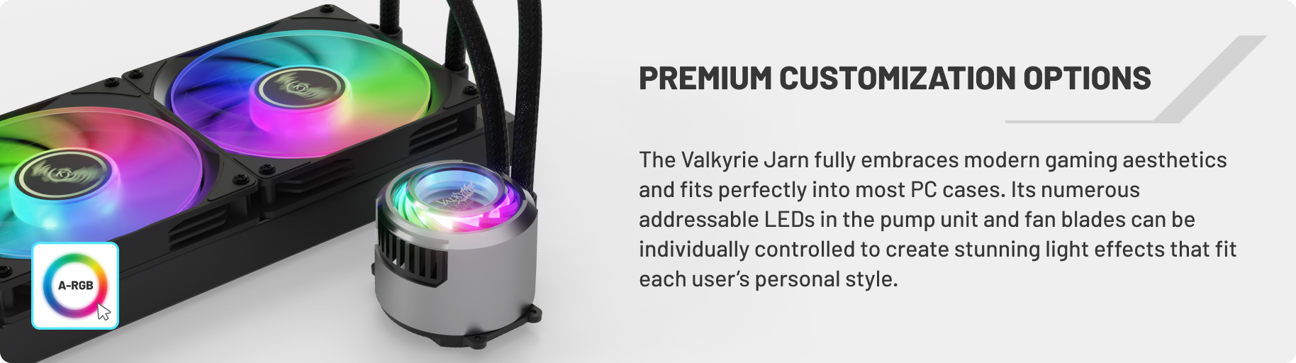 Valkyrie Jarn AIO offers premium customization options