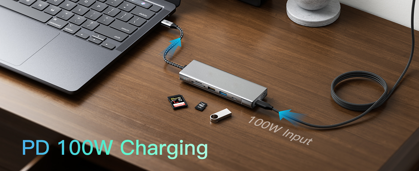 8 in 1 USB C Docking Station