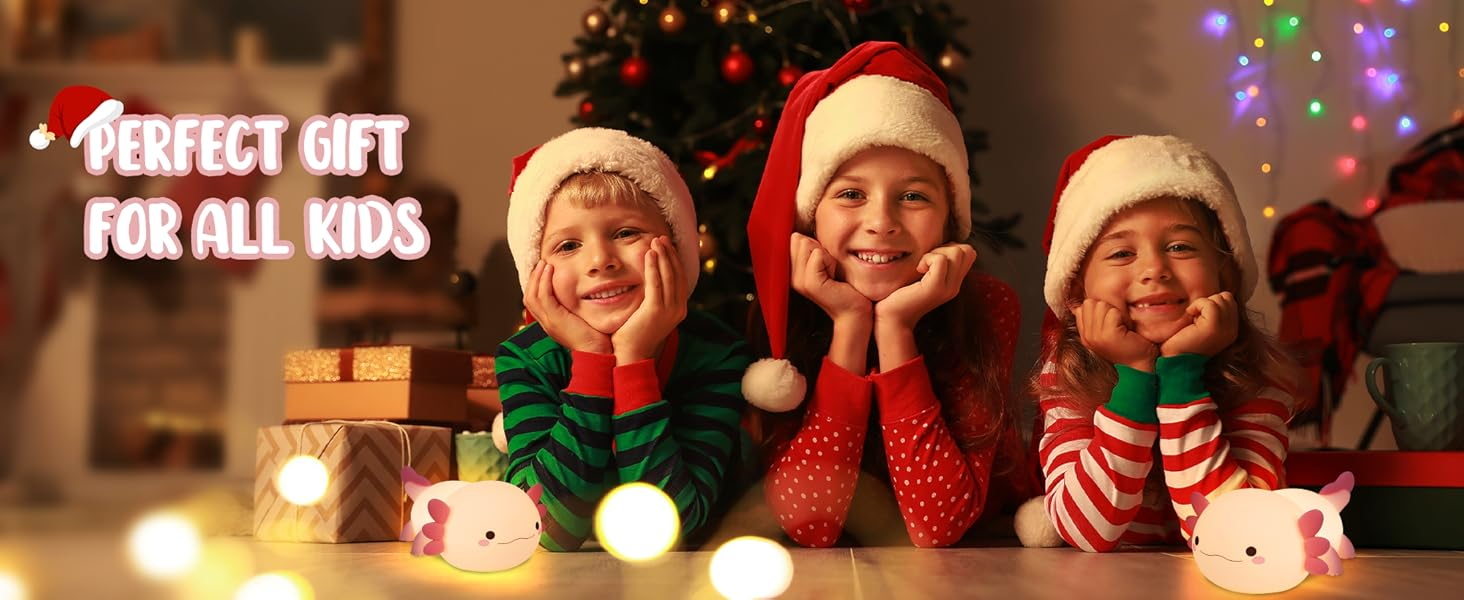 Cute salamander silicone touch baby light, timer  LED night light