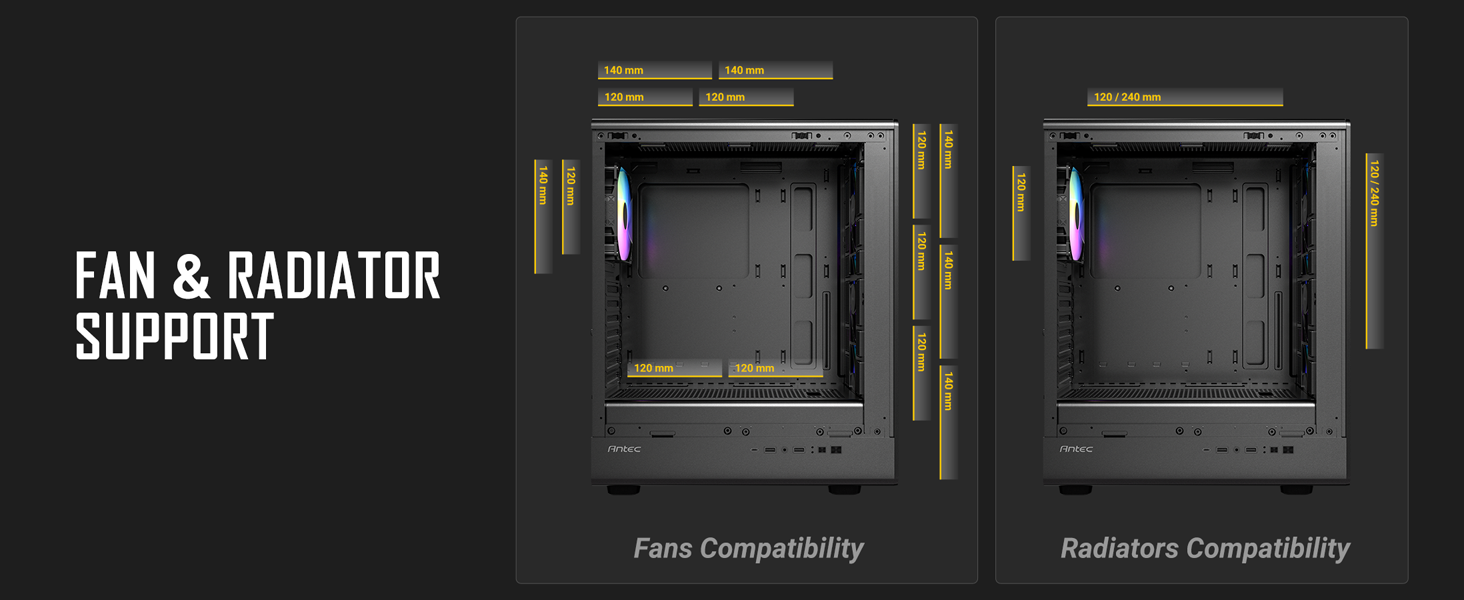 Antec P6 Neo ARGB Mid-Tower ATX PC Case