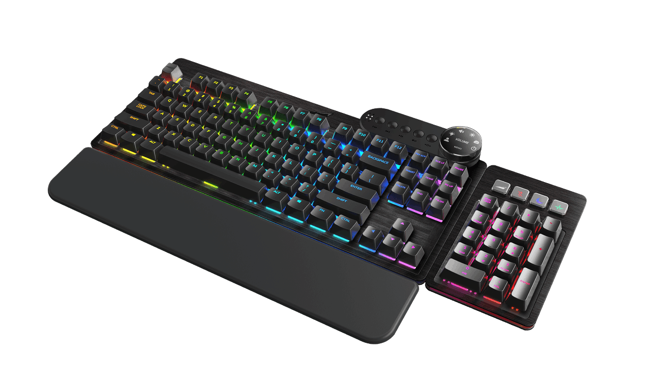 Clavier Gamer mécanique (sans switch ni touche) Mountain Everest Core  Barebone TKL RGB (Noir) à prix bas