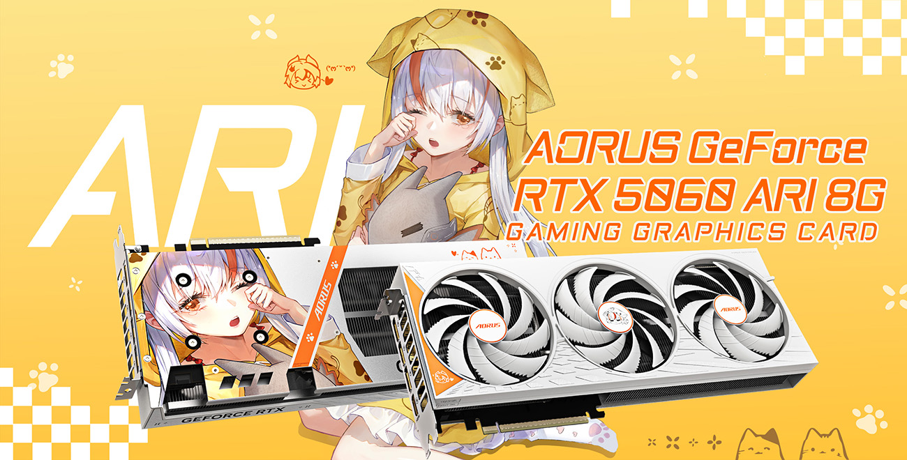 AORUS GeForce RTX™ 5060 ARI 8G Graphics Card