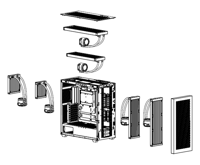 Thermaltake AX500 TG Full Tower Chassis