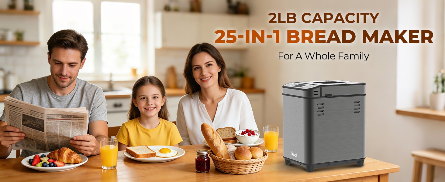 Rosewill 25-in-1 Automatic Bread Maker Machine