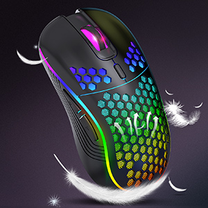 Light Honeycomb Gaming Mouse The well-designed ergonomic hollow perforated shell, Reduces weight, im