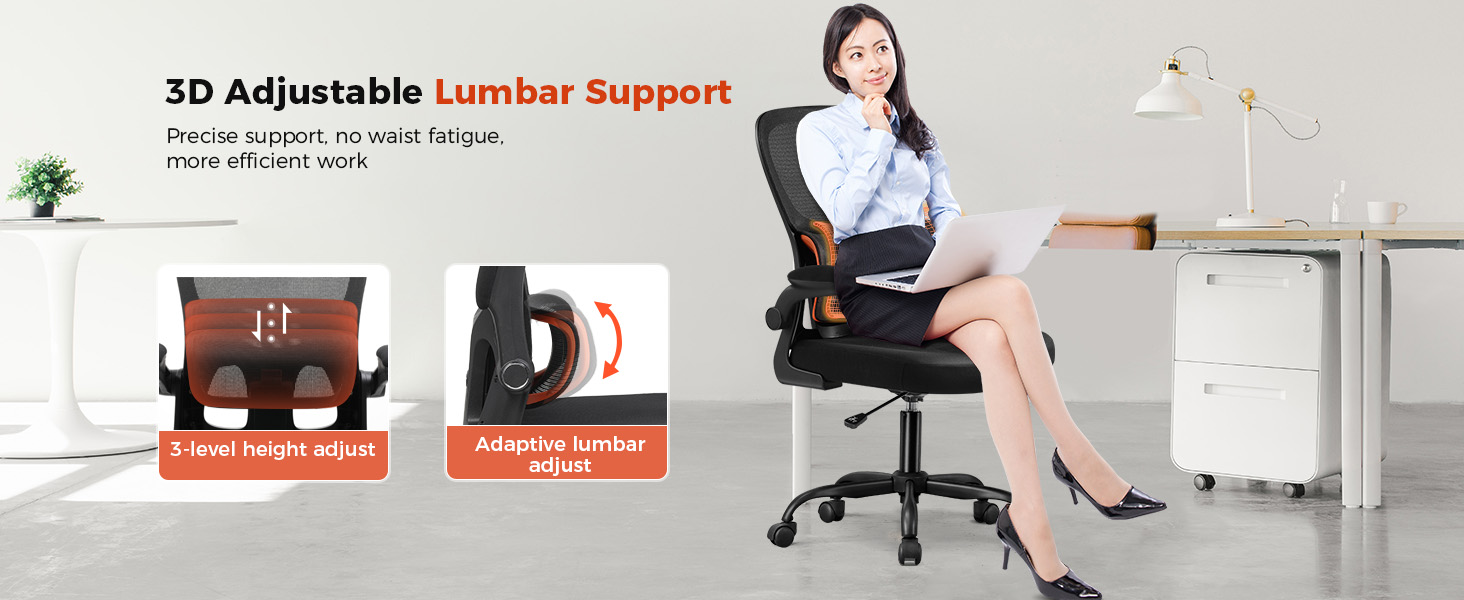 3D Adjustable Lumbar Support