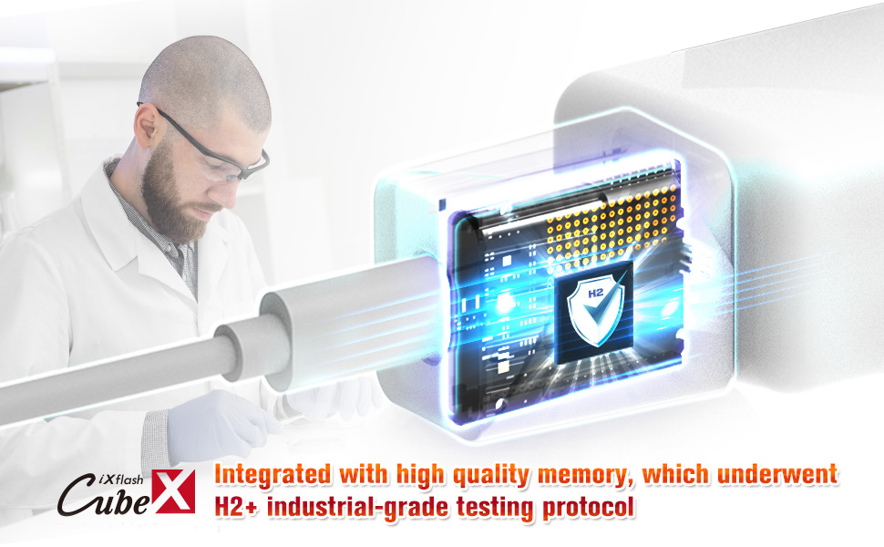 iXflash Cube C H2+ Industry testing
