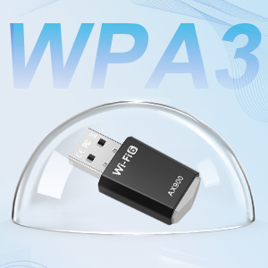 Support WPA3 WiFi 6 WiFi stick uses WPA3 multiple encryption mode to provide the latest security imp