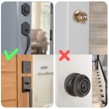 Wide Compatibility You can simply replace the existing deadbolt if the hornbill smart deadbolt match