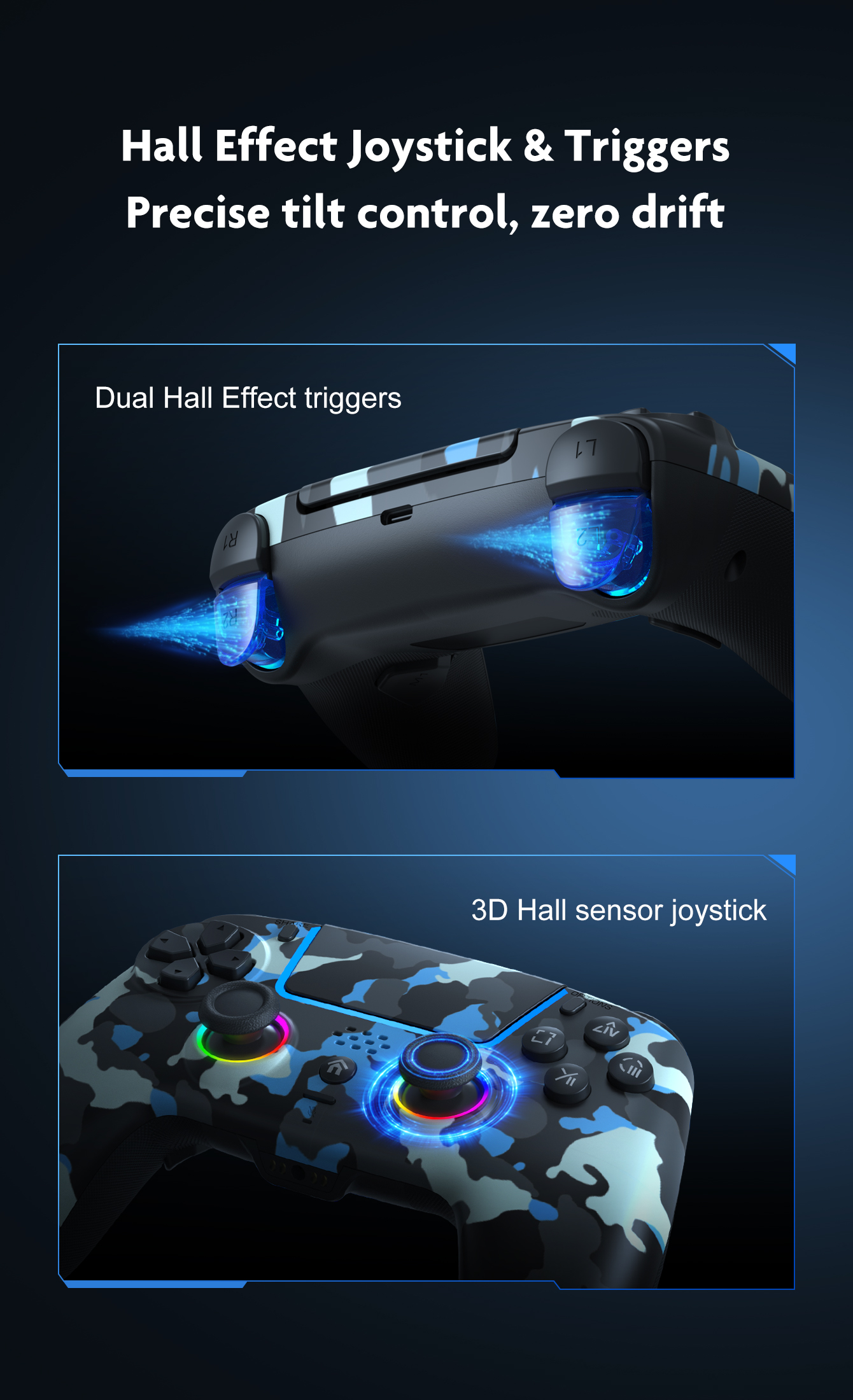Hall Effect Joystick & Triggers