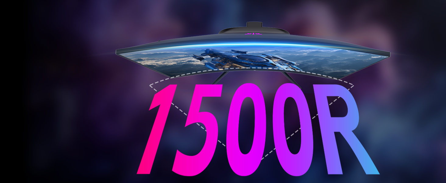 1500R curved monitor