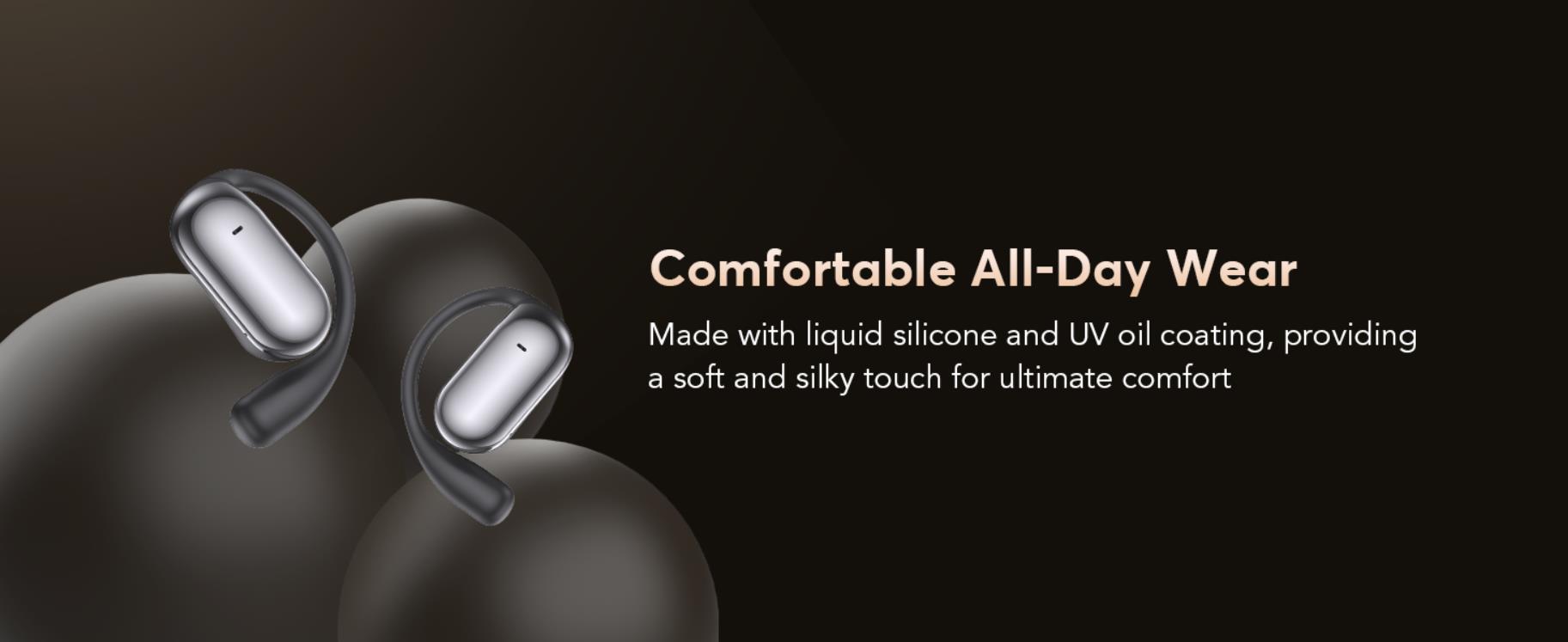 Open Ear Headphones - 5.4 Bluetooth Wireless Earphones for Running, Ultra Comfort Sport Open Ear Bud